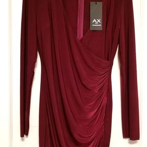 AX Paris V front ruched mini dress